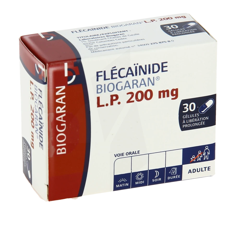 Flecainide Biogaran Lp 200 Mg, Gélule à Libération Prolongée