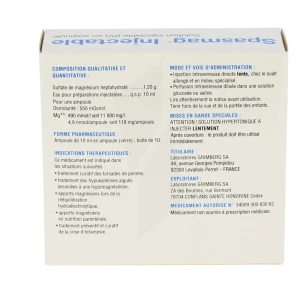 Spasmag Injectable, Solution Injectable (iv) En Ampoule