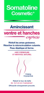 Somatoline Amaincissant Ventre Et Hanches Express 150ml