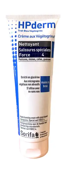 Hpderm® Crème Nettoyante Aux Végétogrins Salissures Spéciales Force 4 Tube De 125ml