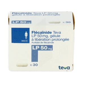 Flecainide Teva Lp 50 Mg, Gélule à Libération Prolongée