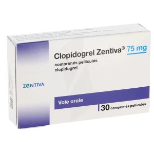Clopidogrel Zentiva 75 Mg, Comprimé Pelliculé