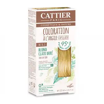 Cattier Coloration Kit 8.3 Blond Clair Doré 120ml à JOINVILLE-LE-PONT