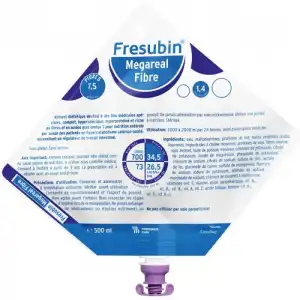 Fresubin Megareal Fibre Nutriment Poche Easybag/500ml à PARIS