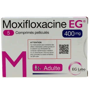 Moxifloxacine Eg 400 Mg, Comprimé Pelliculé