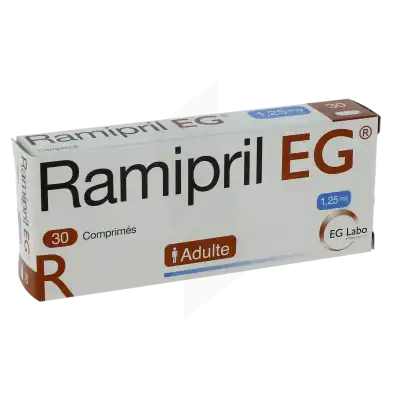RAMIPRIL EG 1,25 mg, comprimé