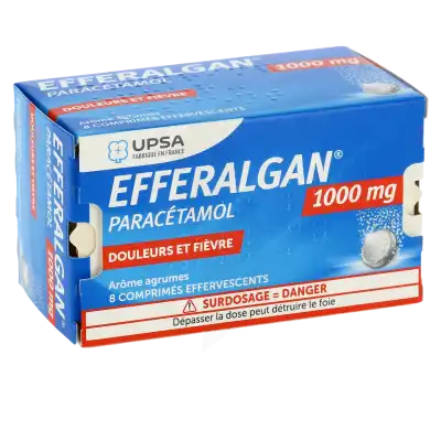 Efferalgan 1000 Mg, Comprimé Effervescent à Nice