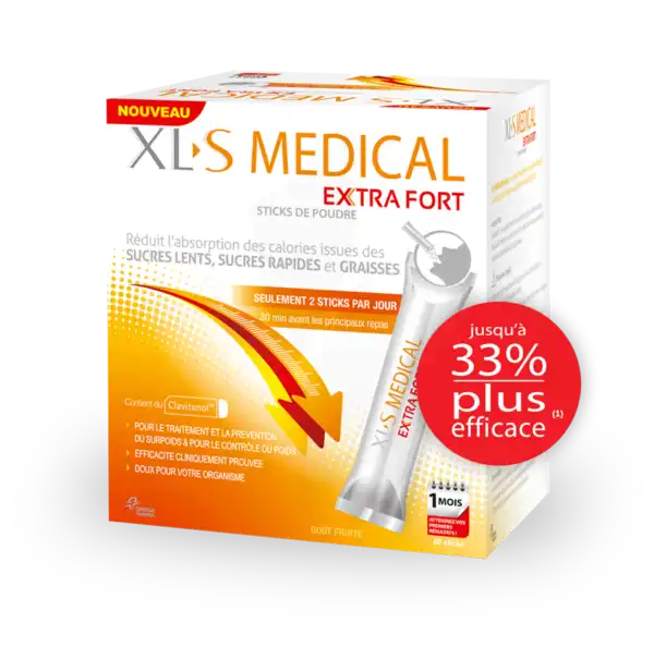 Xls Médical Poudre Extra Fort 90 Sticks