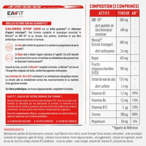 Eafit Minseur Calories Stop 1200 Comprimés B/60