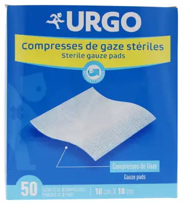 Urgo Compr Stérile 10x10cm 50sach/2 à La Roche-Posay
