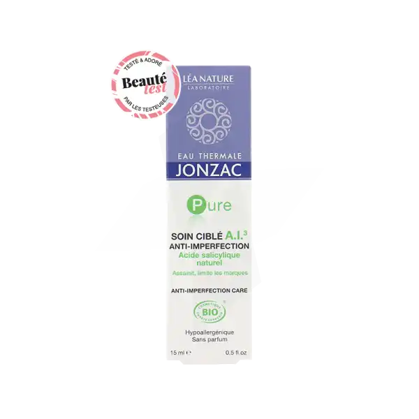 Jonzac Eau Thermale Pure Gel Soin Ciblé A.i.3 Anti-imperfections 15ml