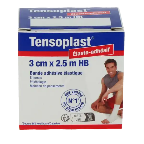 Tensoplast Hb Bande Adhésive élastique 3cmx2,5m