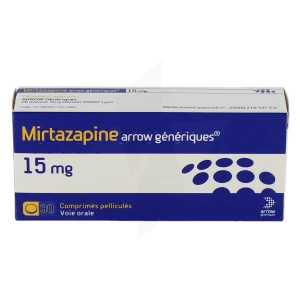 Mirtazapine Arrow Generiques 15 Mg, Comprimé Pelliculé