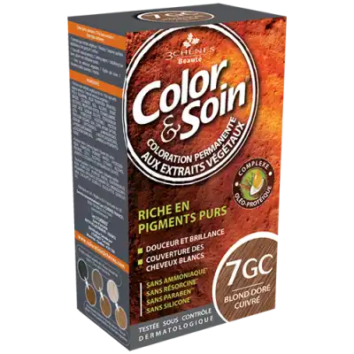 Acheter COLOR&SOIN Kit coloration permanente 7GC blond doré cuivré à TOULON