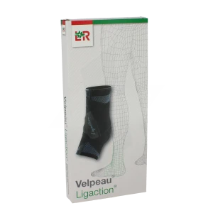 Velpeau Ligaction Chevillère Ligament Noir-blanc T2