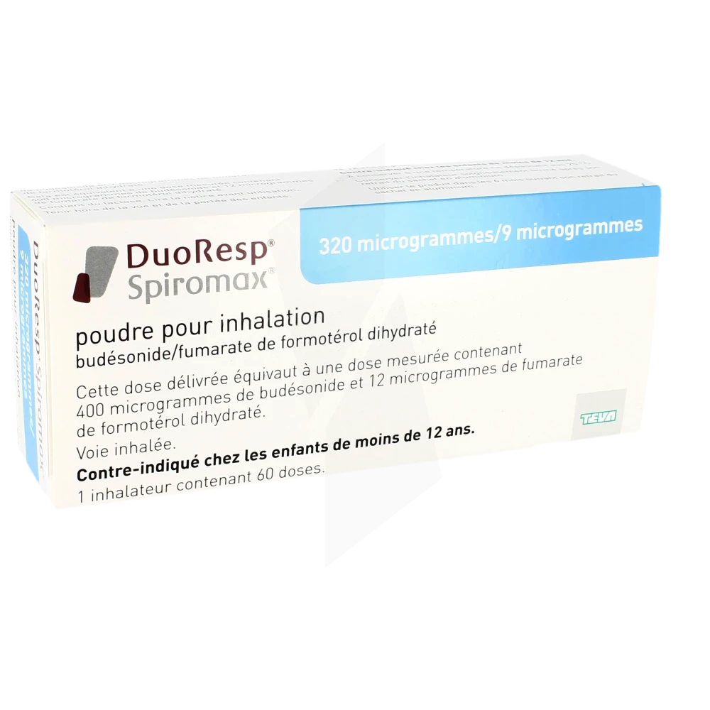 Duoresp Spiromax 320 Microgrammes/9 Microgrammes, Poudre Pour Inhalation