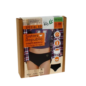 Sisters Republic Tatoo Shorty Menstruelle Bikini Flux Super Coeur T12a/xxs
