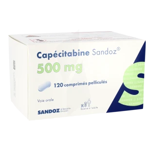 Capecitabine Sandoz 500 Mg, Comprimé Pelliculé