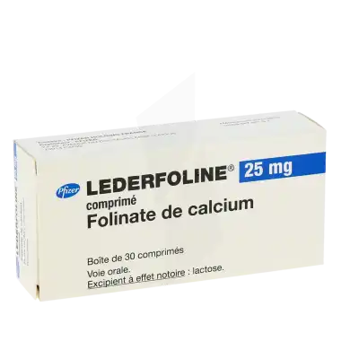 LEDERFOLINE 25 mg, comprimé
