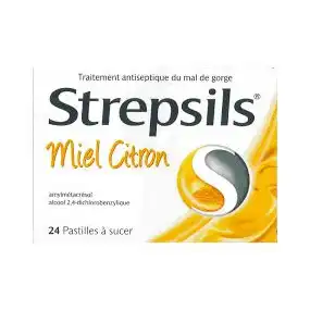Strepsils Pastilles à Sucer Miel Citron Plq/24 à Bordeaux