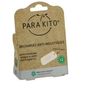 Parakito Plaquette Huiles Essentielles Pour Bracelet Recharges/2 à MIRAMONT-DE-GUYENNE