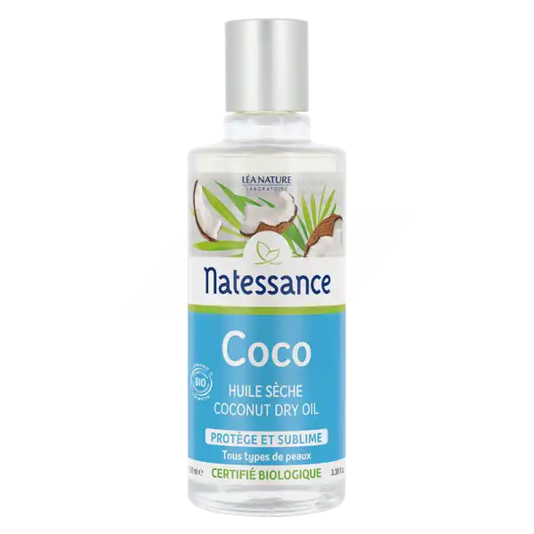 Natessance Huile Coco Bio 100% Pure 100ml