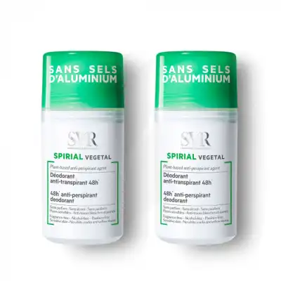 Svr Spirial Déodorant Soin Anti-transpirant Végétal 2roll-on/50ml à SAINT-PRYVÉ-SAINT-MESMIN