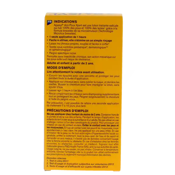 Apaisyl Xpert Lotion Traitante Poux Lentes 100 Ml