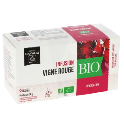 Dayang Vigne rouge BIO 20 infusettes