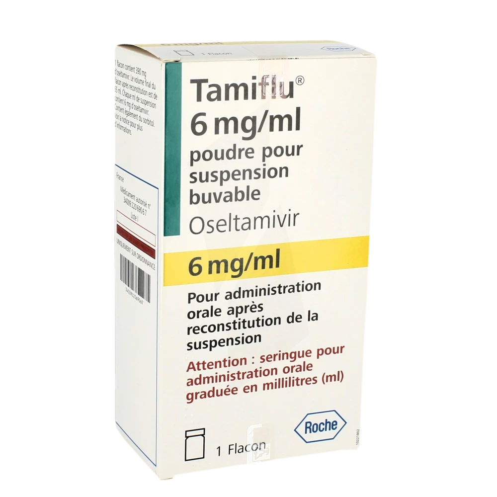 Tamiflu 6 Mg/ml, Poudre Pour Suspension Buvable