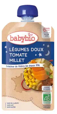 BABYBIO Gourde Bonne Nuit Légumes Tomate Millet