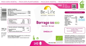 Be-life Borrago 500 Bio Caps B/140