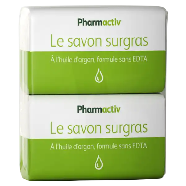 Pharmactiv Savon Surgras Huile D'argan 2x125g