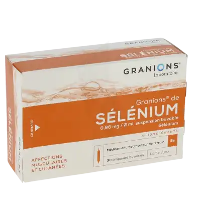 GRANIONS DE SELENIUM 0,96 mg/2 ml, suspension buvable