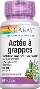 Solaray Actee A Grappes 60 Capsules