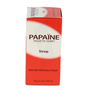 Papaine Trouette Perret Sirop Digestion Ballonnements Fl/200ml