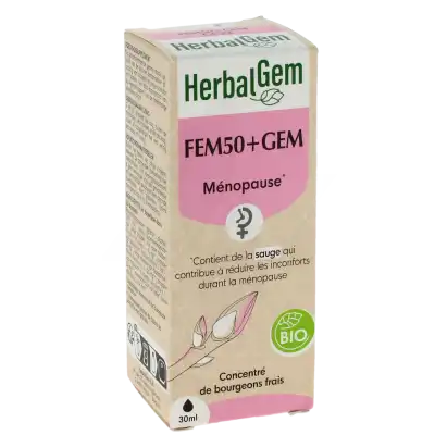 Herbalgem Fem50+gem Solution Buvable Bio Fl Compte-gouttes/30ml à VANS (LES)