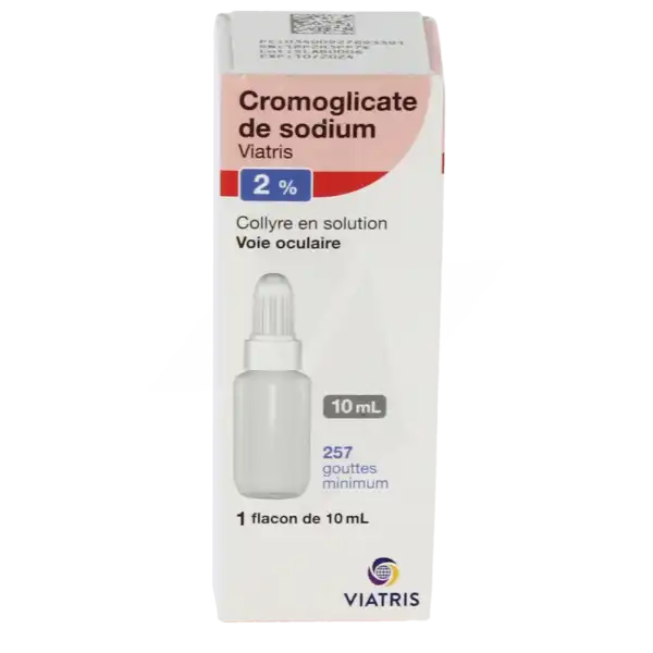 Cromoglicate De Sodium Viatris 2 %, Collyre En Solution