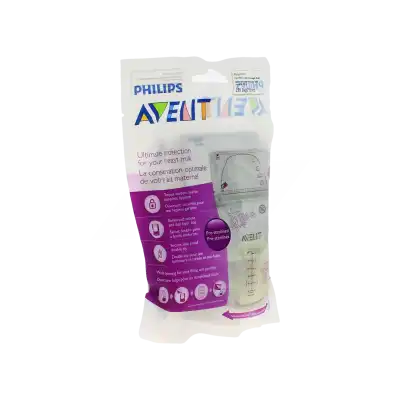 Avent Sachet De Conservation Du Lait 180 Ml Boîte De 25 à Soustons