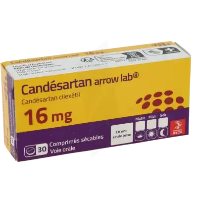 Candesartan Arrow Lab 16 Mg, Comprimé Sécable à TOULOUSE