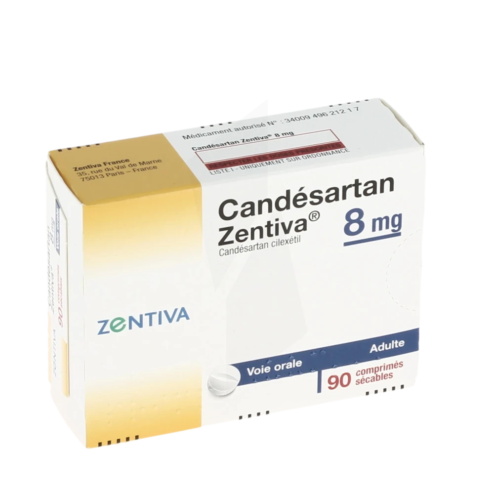 Candesartan/hydrochlorothiazide Sandoz 8 Mg/12,5 Mg, Comprimé
