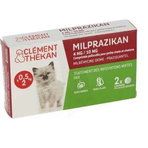 Milprazikan 4 Mg/10 Mg Comprimes Pellicules Pour Petits Chats Et Chatons, Comprimé Pelliculé