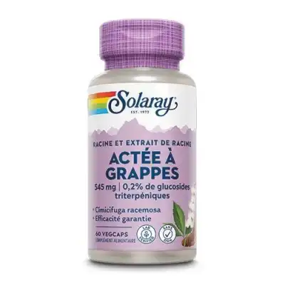 Solaray Actée à grappes 545mg Capsules végétales B/60