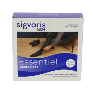 Sigvaris Essentiel Urban Microfibre Chaussette Morpho- Classe 2 Homme Gris Clair Normal M