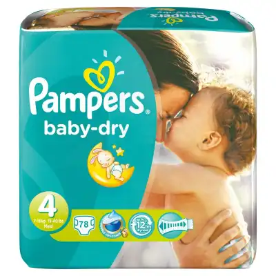 PAMPERS BABY DRY T4 X 78