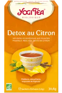 Yogi Tea Tisane Ayurvédique Citron Détox Bio 17 Sachets/1,8g à Bondues