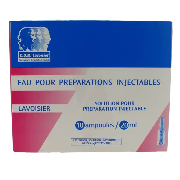 Eau Pour Preparations Injectables Lavoisier, Solution Pour Préparation Injectable