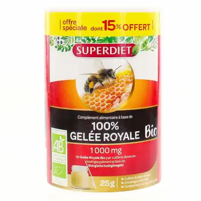 SUPERDIET Gelée royale Premium Bio Gelée Pot/25g