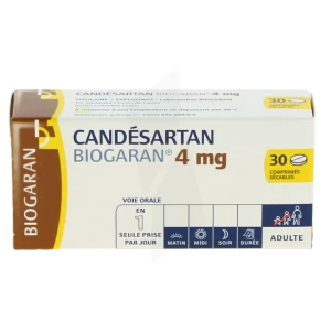 Candesartan Biogaran 4 Mg, Comprimé Sécable