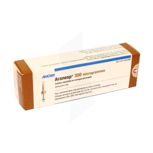 Aranesp 300 Microgrammes, Solution Injectable En Seringue Préremplie